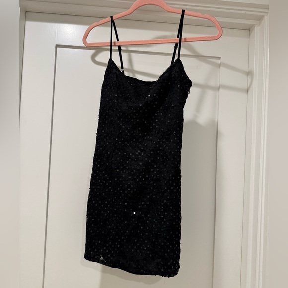 peppermayo black sequin mini dress - Picture 8 of 9